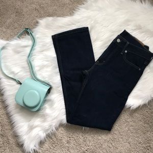 Levi’s dark wash straight leg jeans